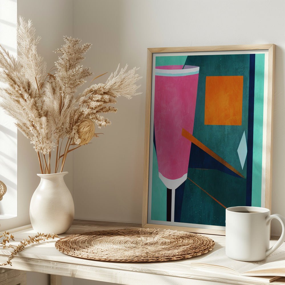 Mon Petite Crement Rosé Poster - Corkframes.com