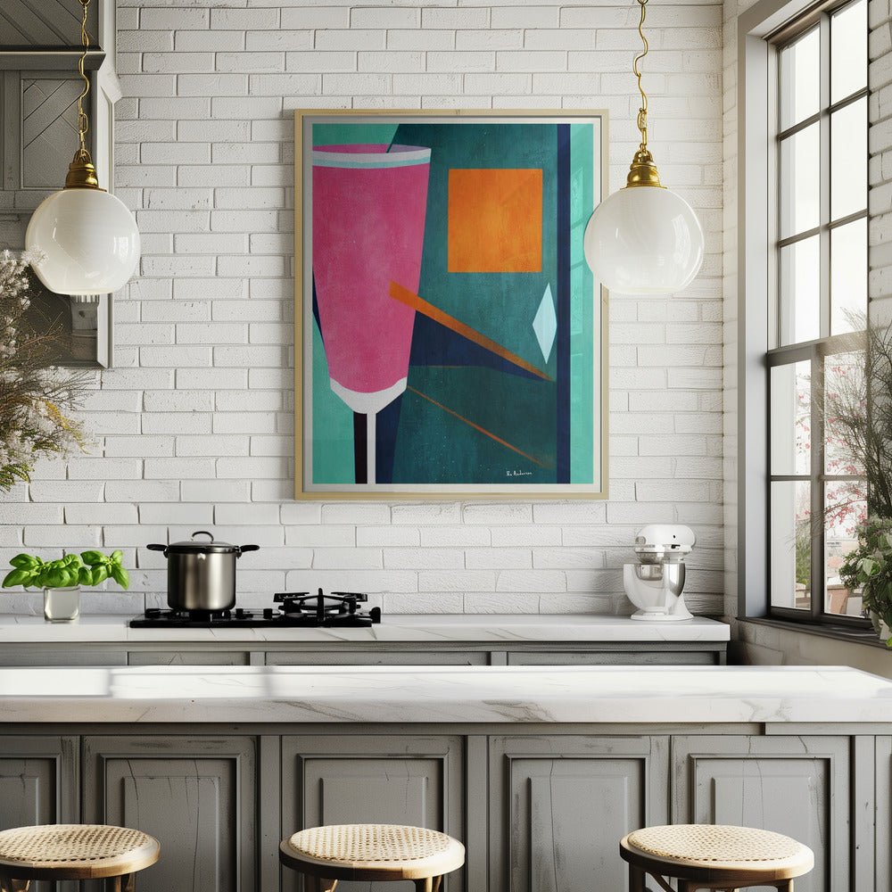 Mon Petite Crement Rosé Poster - Corkframes.com