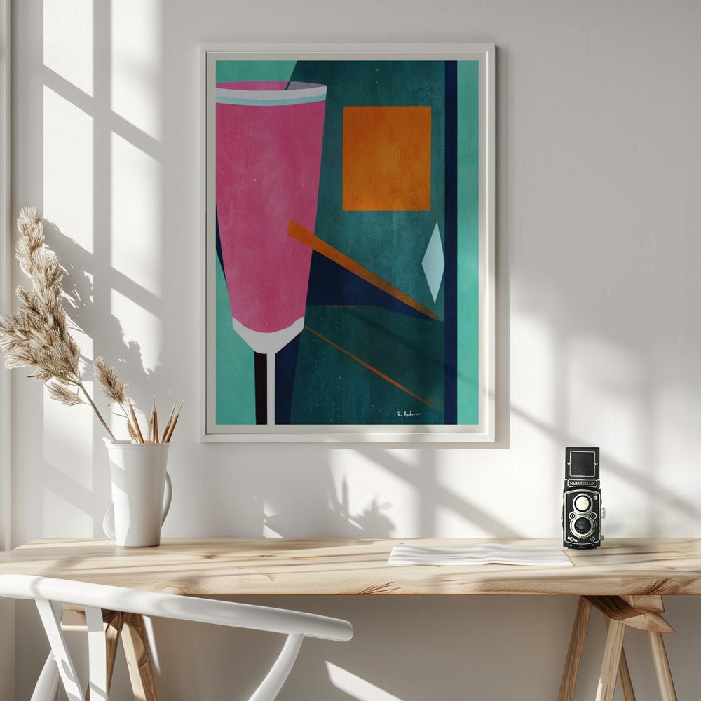 Mon Petite Crement Rosé Poster - Corkframes.com