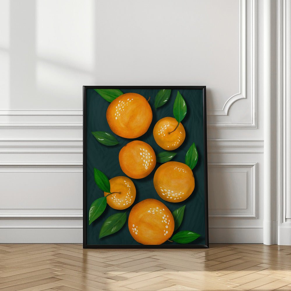Oranges (Black) - Corkframes.com