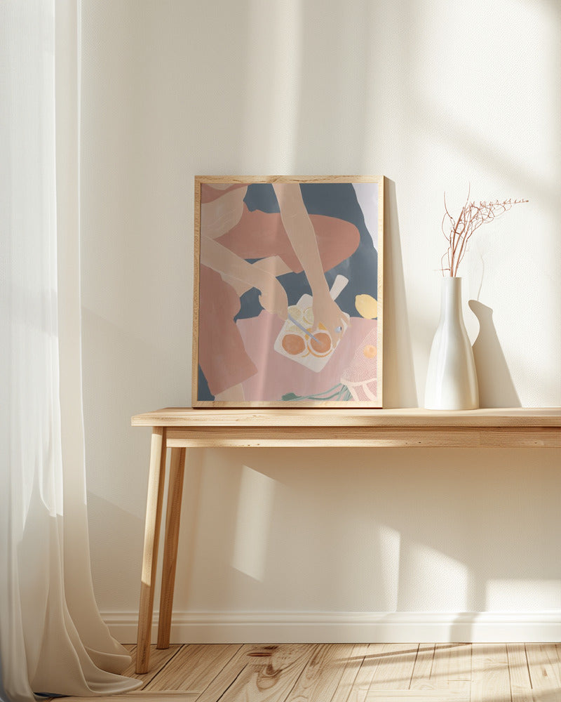 Cutting Grapefruits Poster