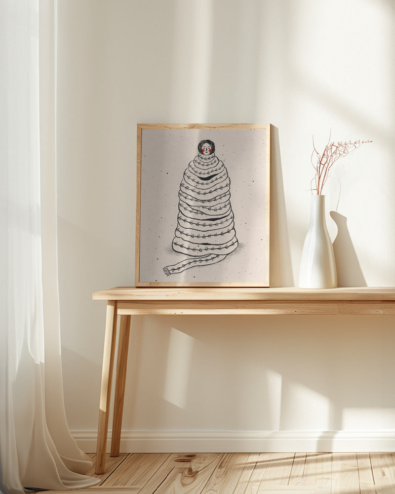 Cuddled Up In Knits Poster
