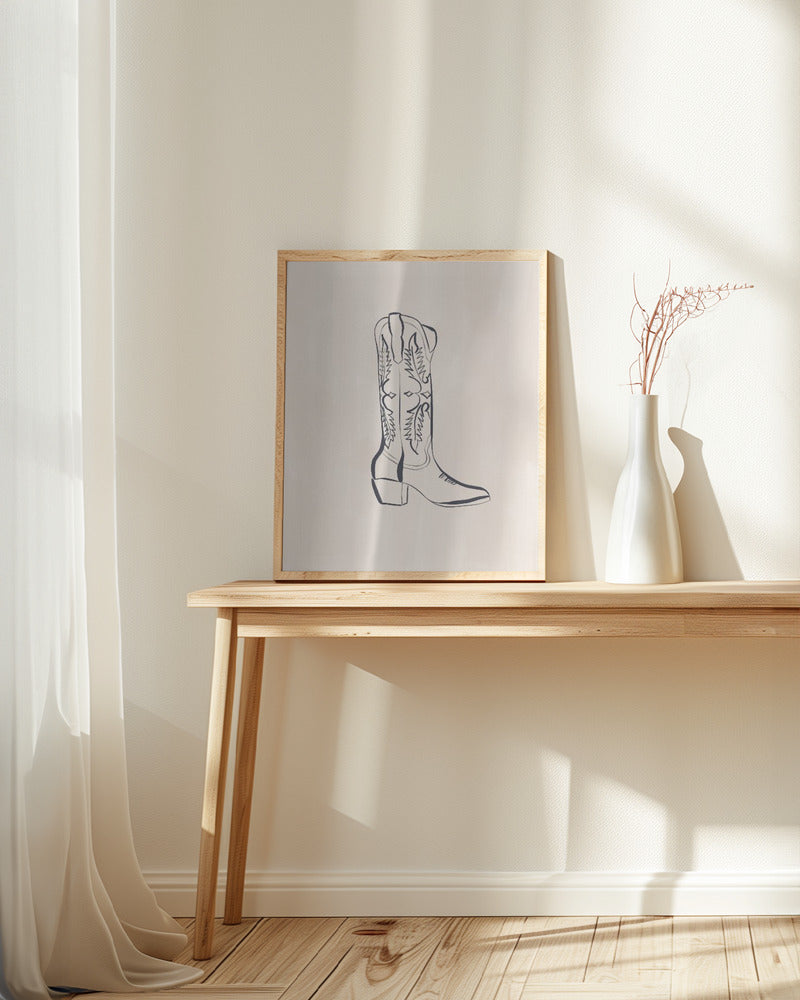 Cowboy Boots By Ivy Green Illustrations Poster