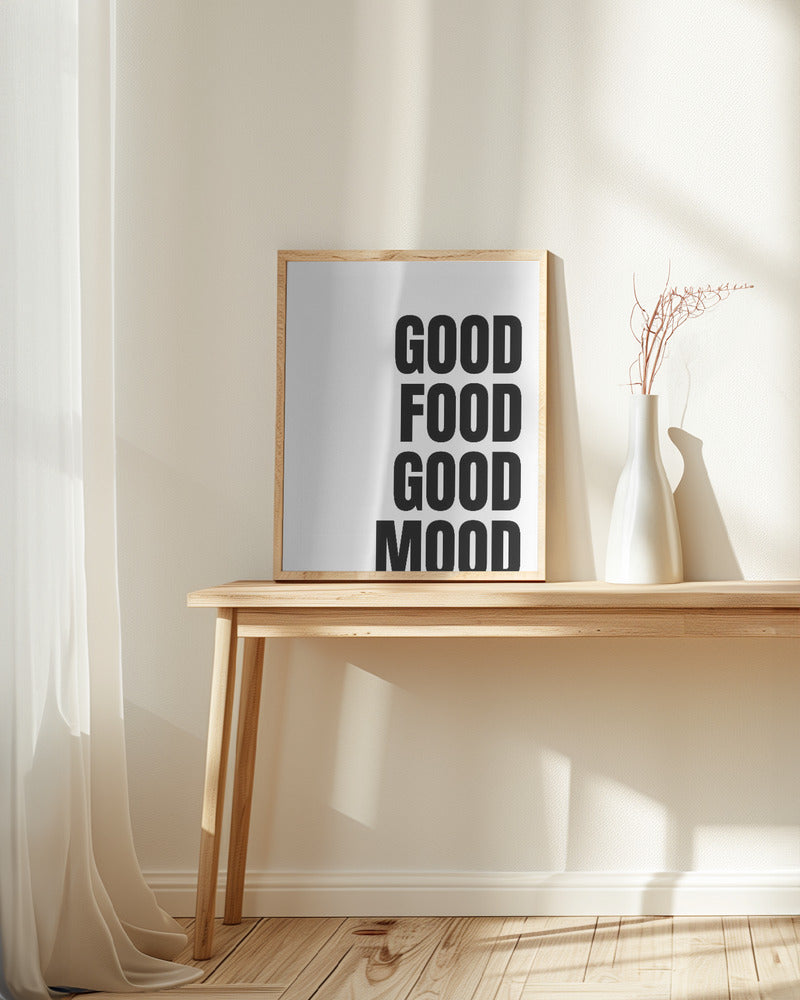 Godo Food Good Mood Poster (White)