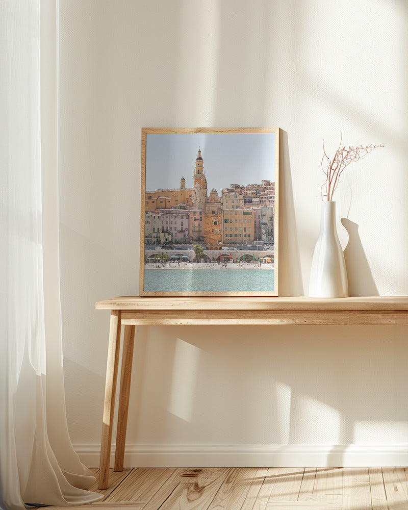 Skyline of Menton Poster