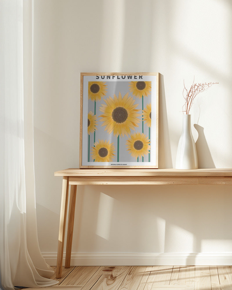 Sunflower - National flower och Ukraine Poster