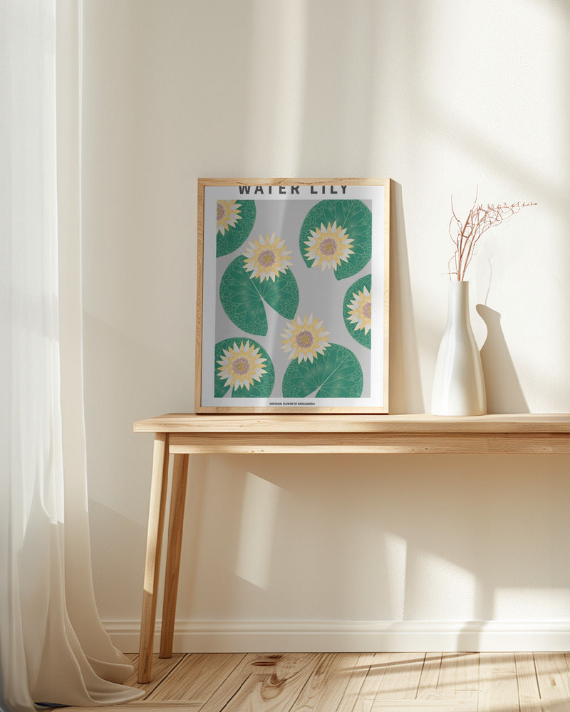 Water lily - National flower of Bangladesh Poster