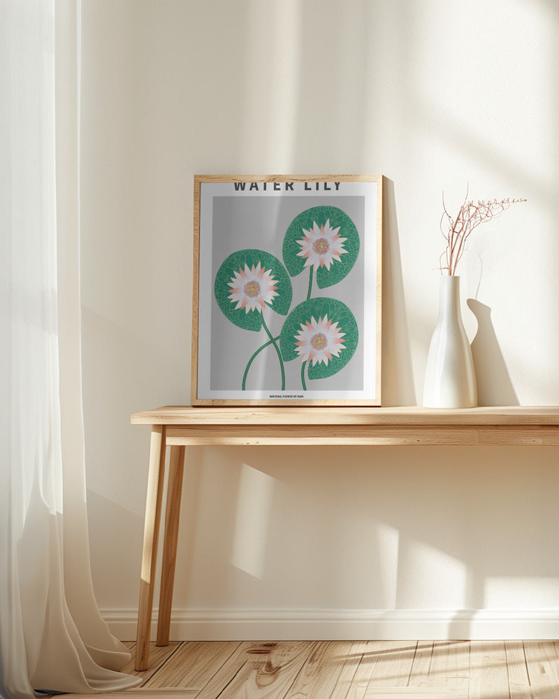 Water Lily - National flower of Iran Poster