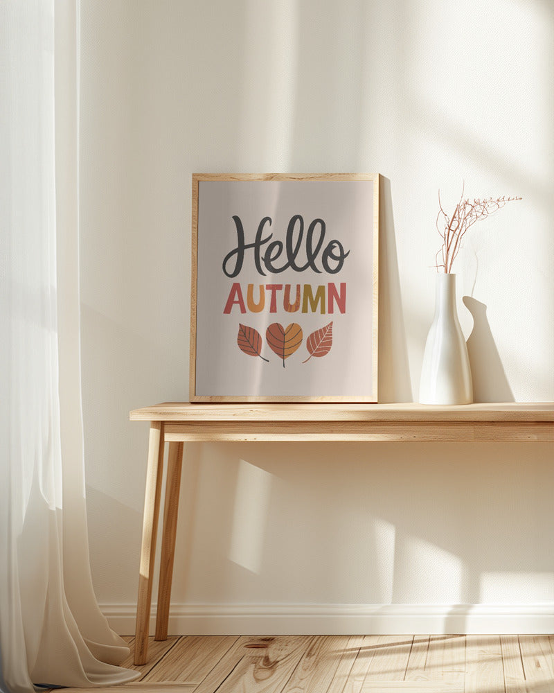 Hello Autumn Poster