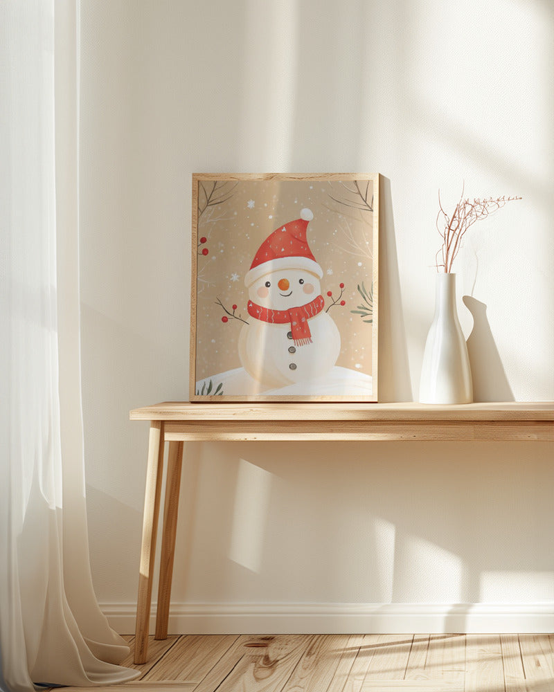 Christmas Snowman Poster