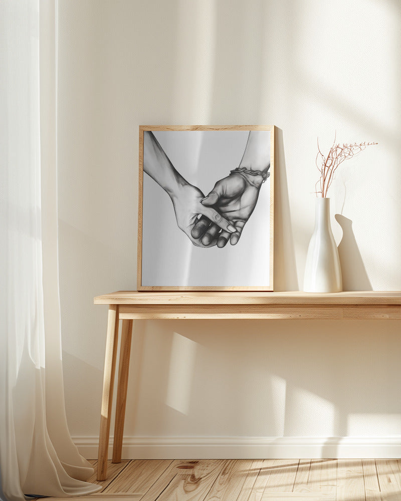 Holding Hands Poster