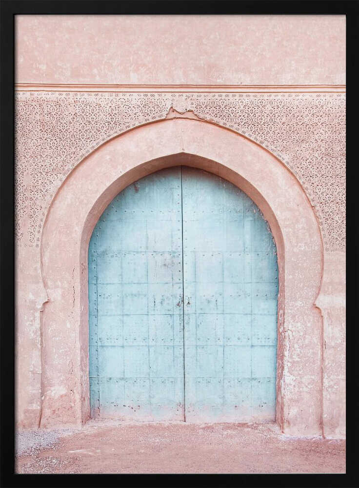 Turquoise Door Poster