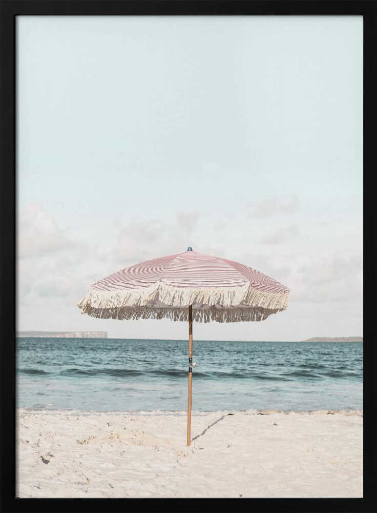 Pink Umbrella Poster