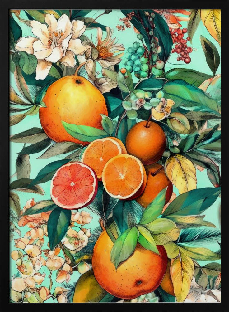 Flowers and fruits 2 Poster