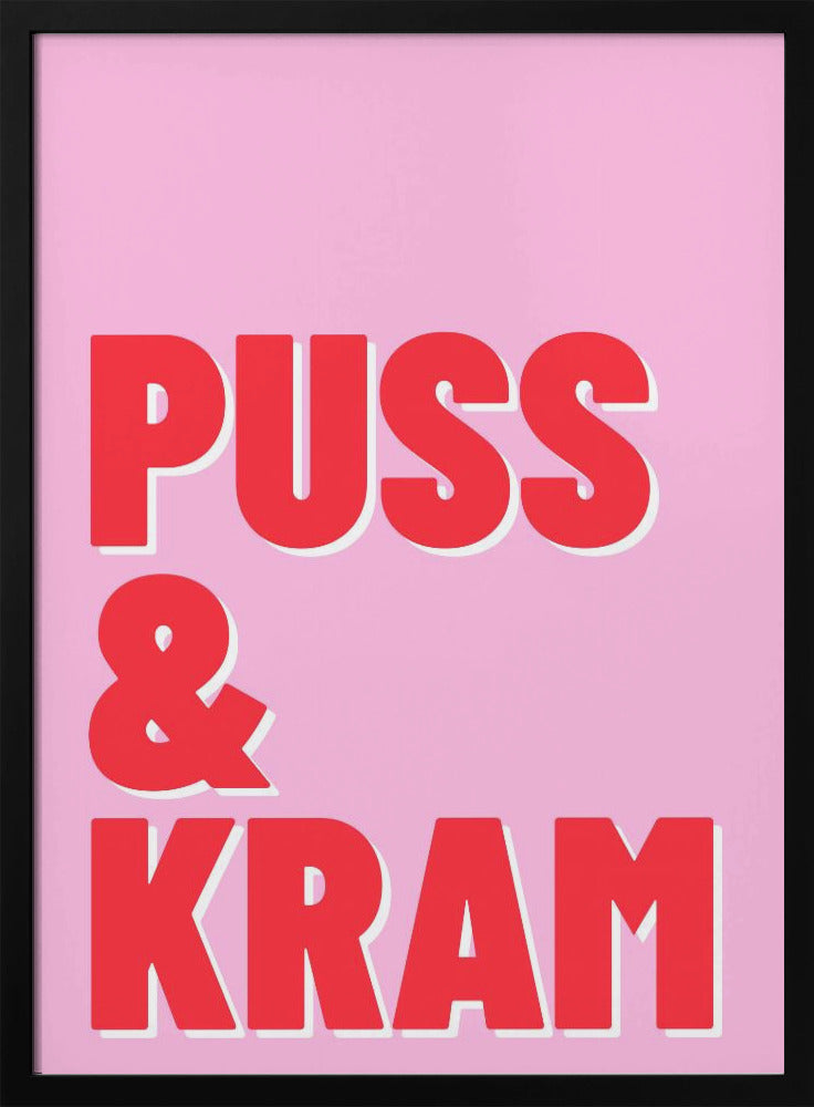 Puss och Kram Poster