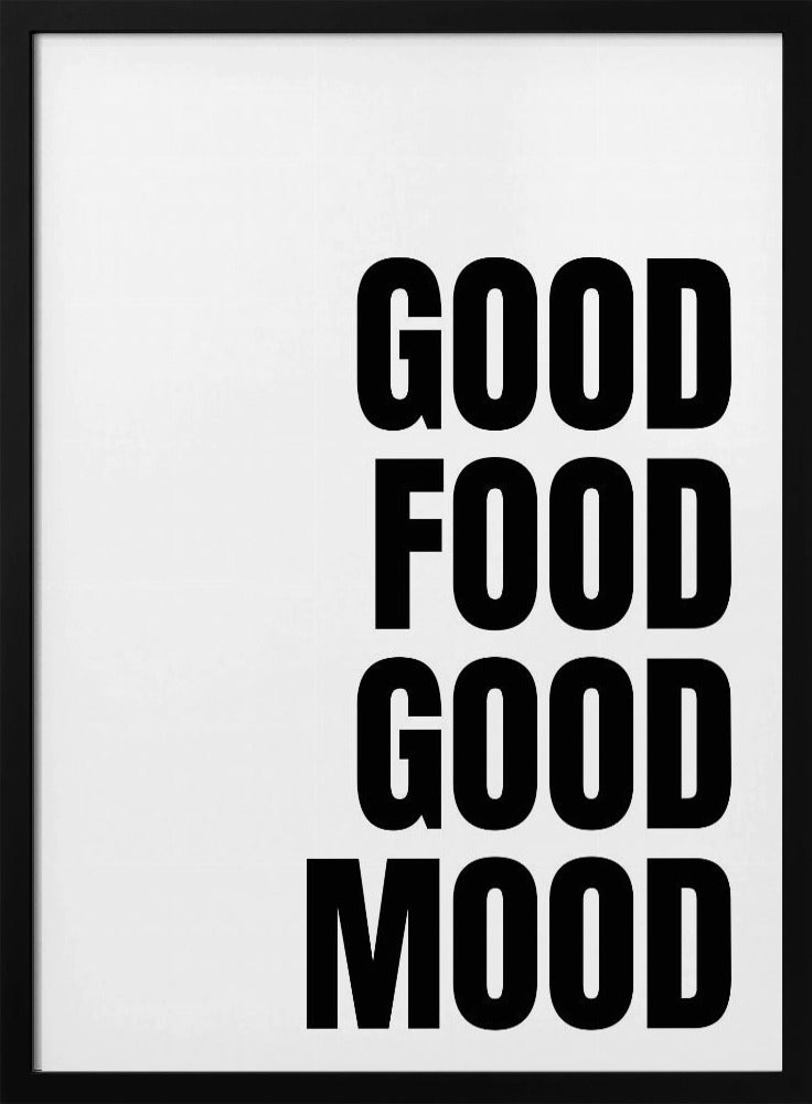 Godo Food Good Mood Poster (White)
