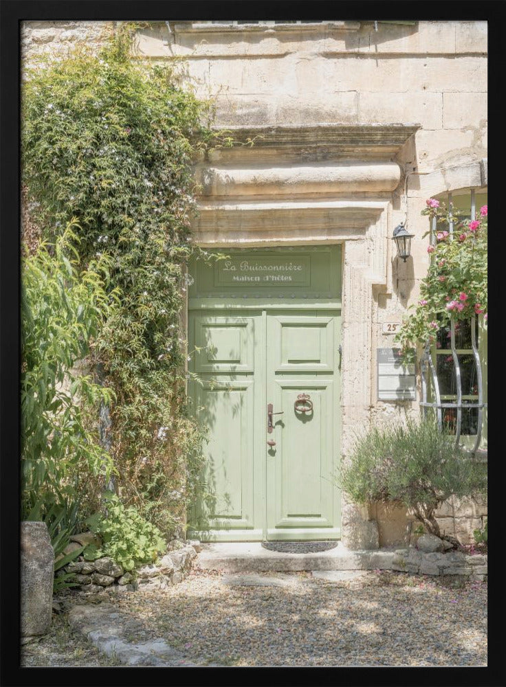 Pastel Green Door Poster