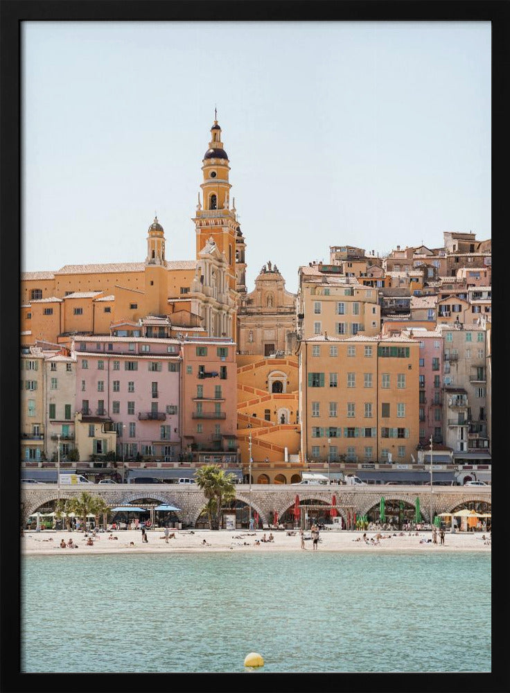 Skyline of Menton Poster
