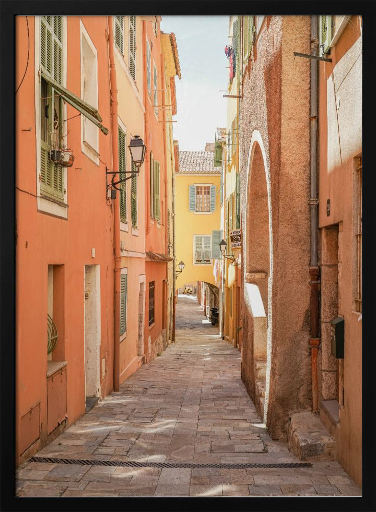 Streets of Menton Poster