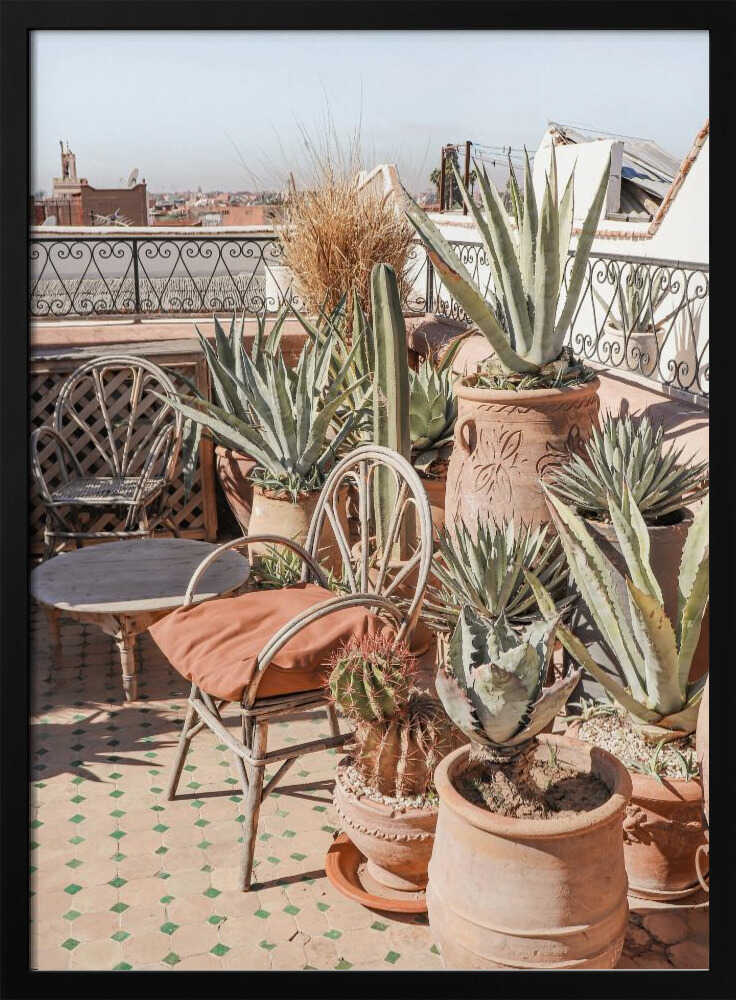 Rooftop in Marrakech Poster