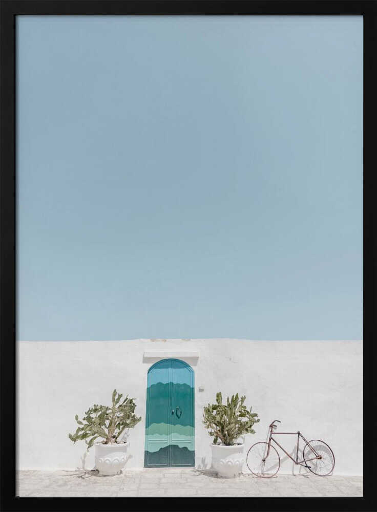 Ostuni blue door Poster