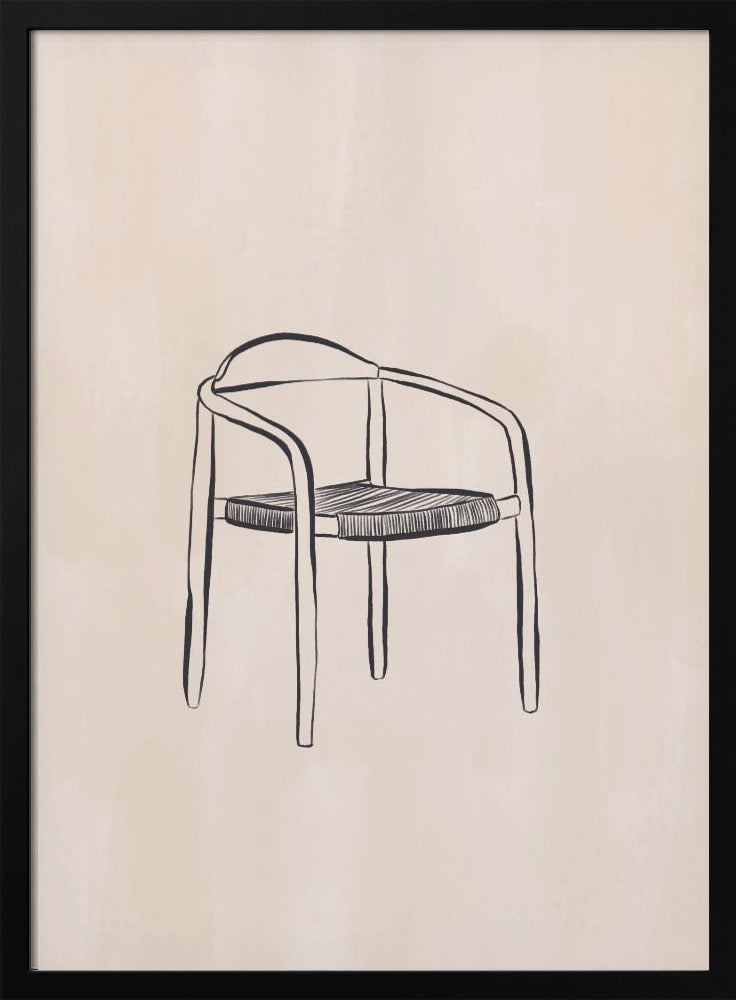 Design Chair Line Art Print By Ivy Green Illustrations 4 5 Ratio Poster