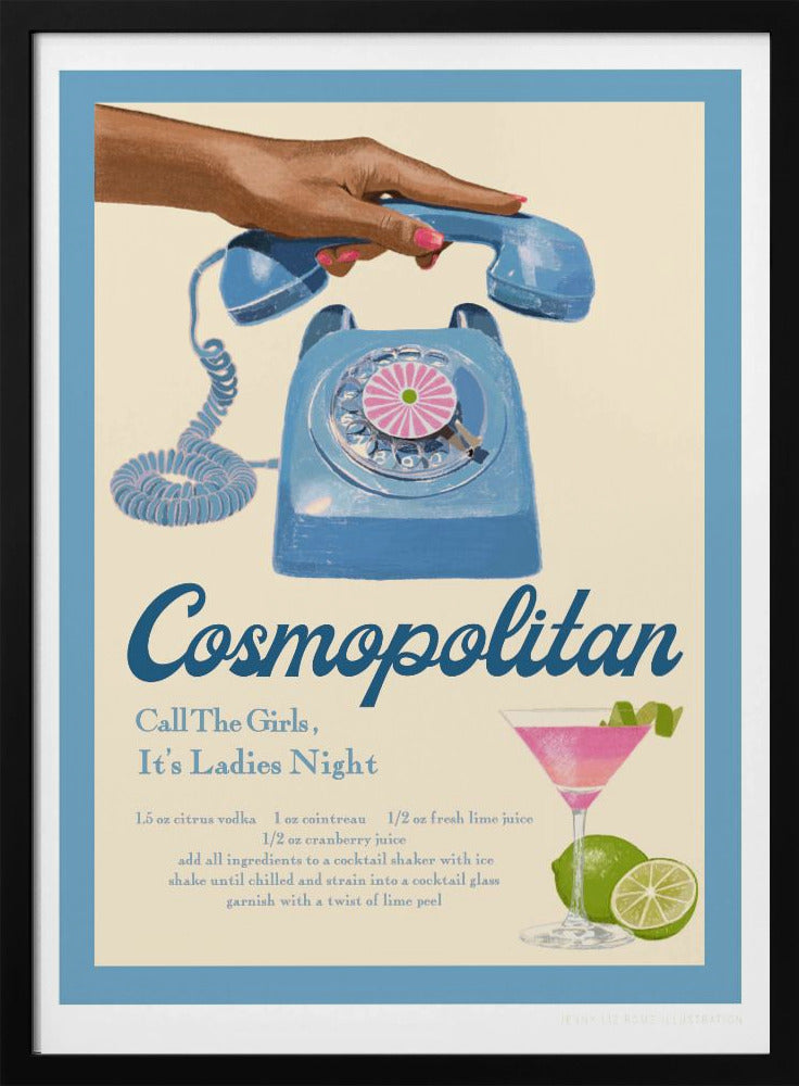 Blue Cosmo Poster