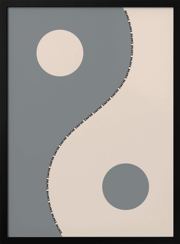 Balance gray Poster