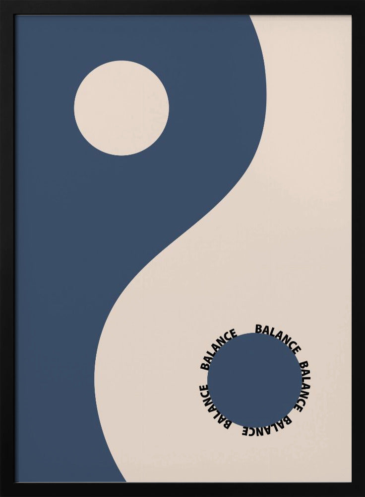 Balance Blue Poster