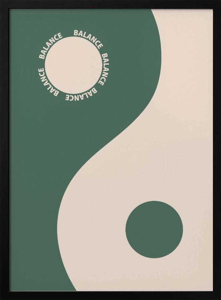 Balance green Poster