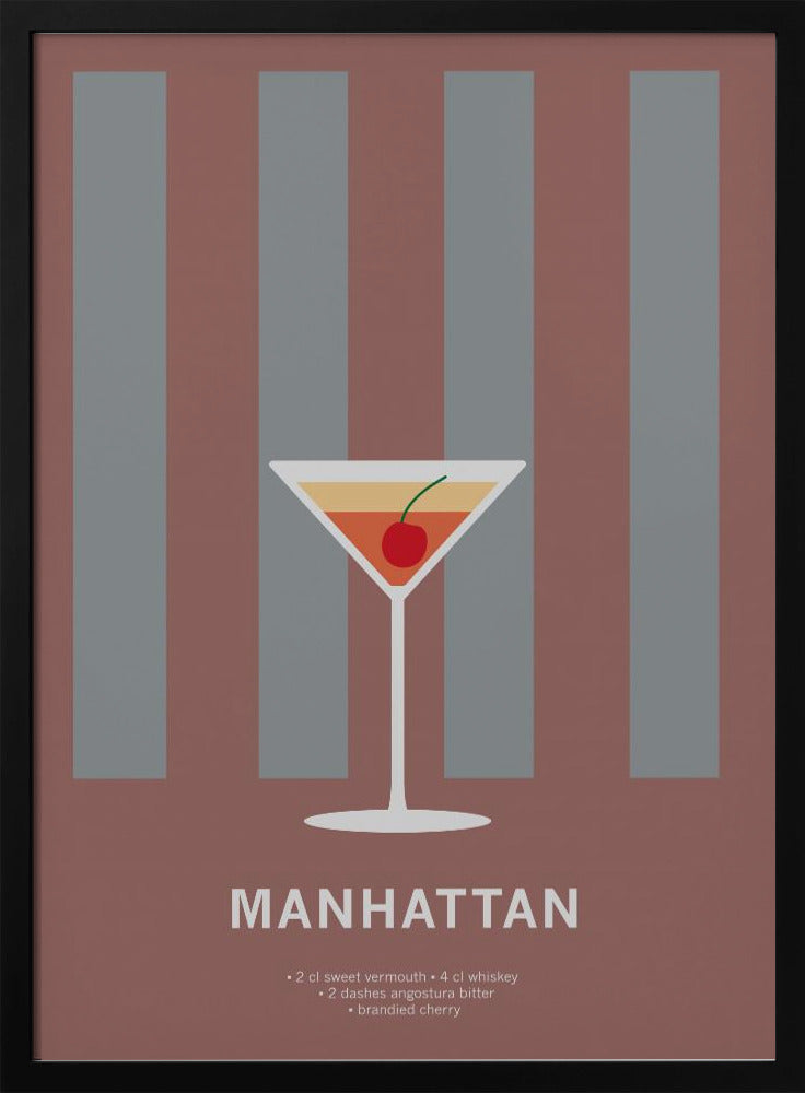 Drink Manhattan Poster