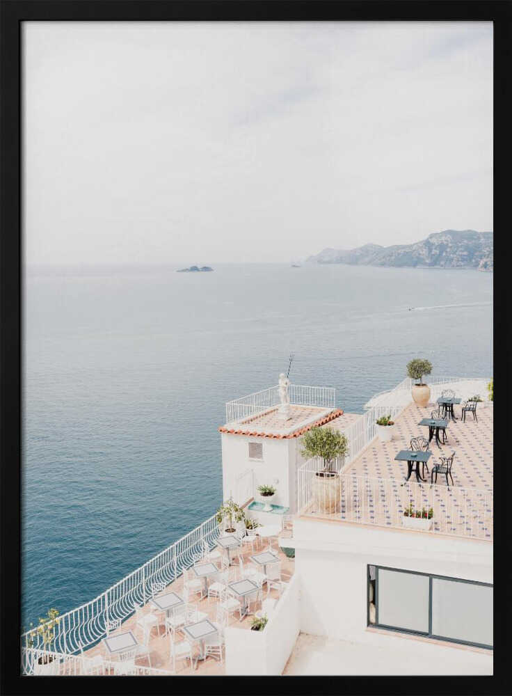 Terrace at the Amalfi Coast Poster
