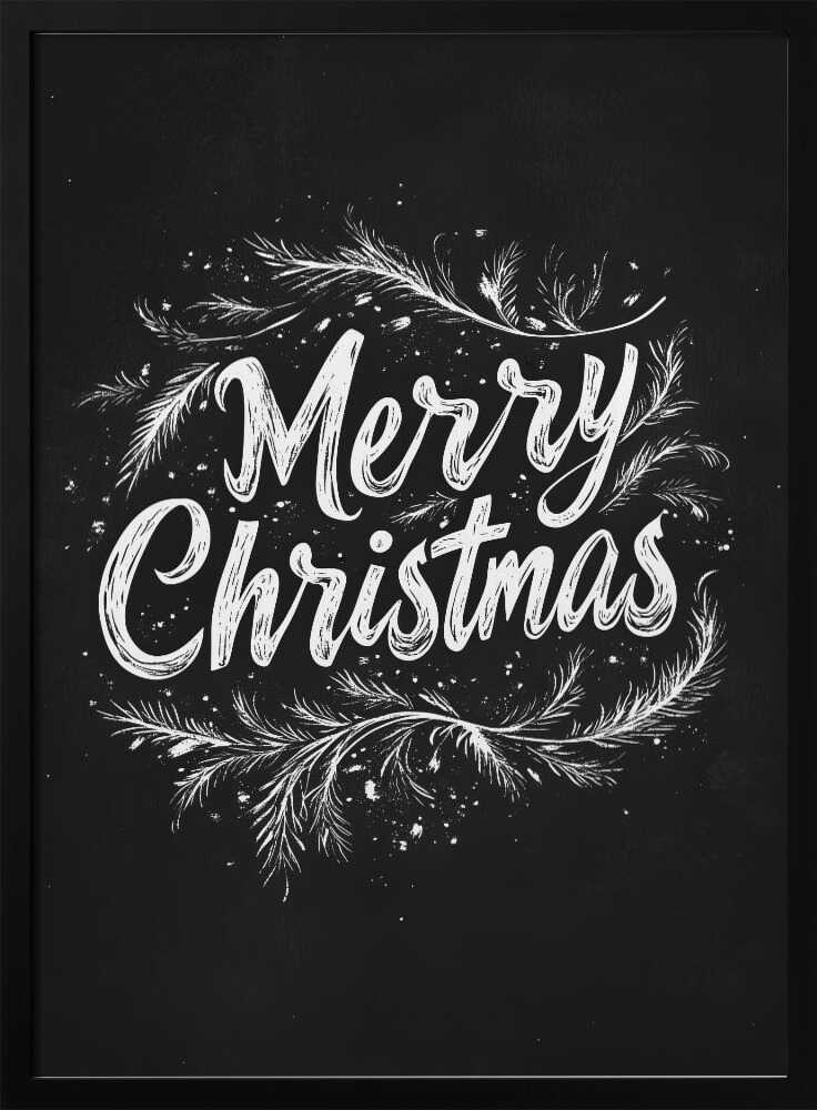 Holiday Chalk Wishes Poster