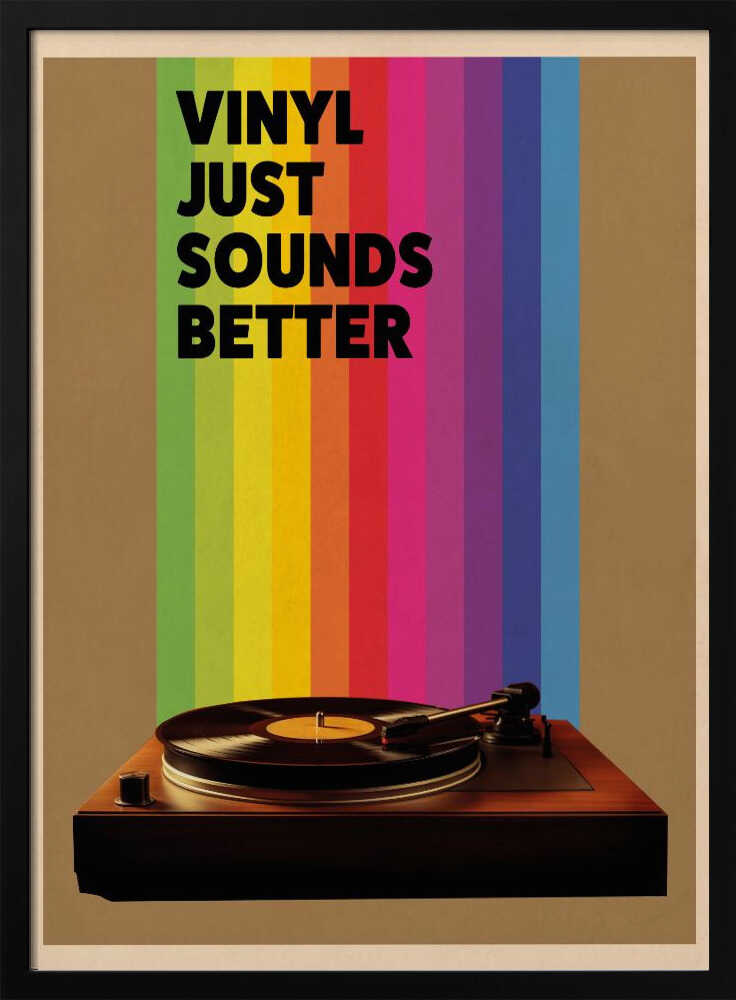 Vinyl Just Sounds Better Poster