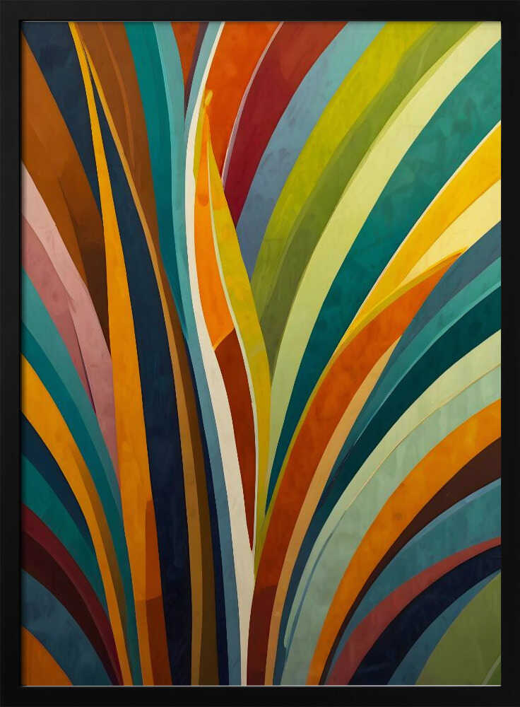 Dancing Stripes In Color Poster
