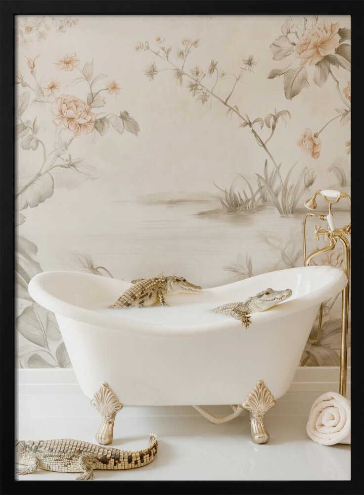 Crocodile Spa Day Poster