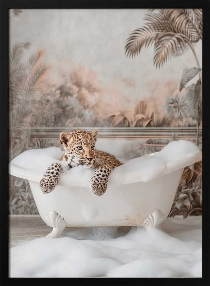 Leopard’s Bubble Delight Poster