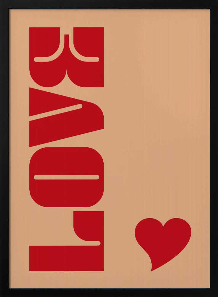 Red Bold Lettering Poster