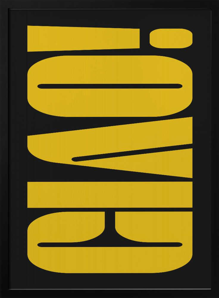 Abstract Typography Artwork Poster
