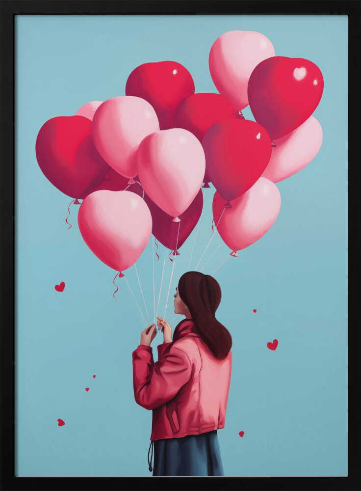 Love Balloons Flight Poster