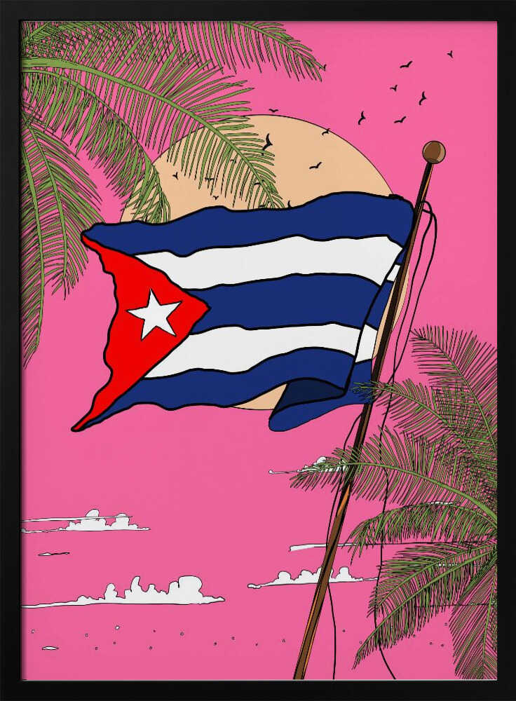 The Cuban Flag Poster