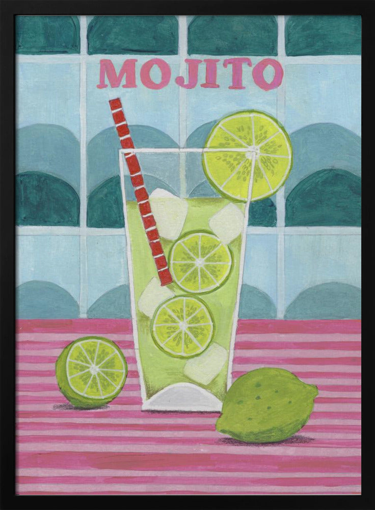 Glass of Mjito Poster