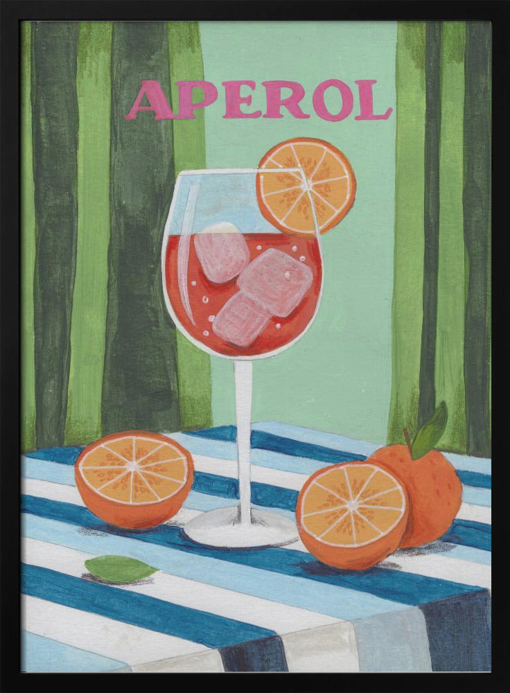 Aperol Spritz Cocktail Poster