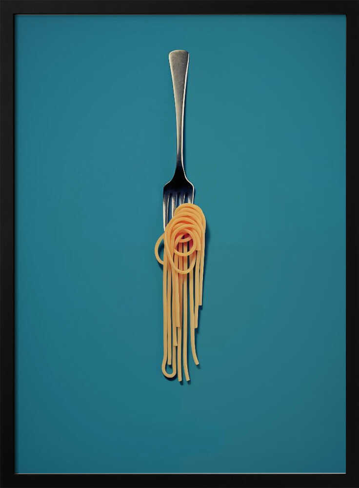 Pasta Swirl Symphony Poster