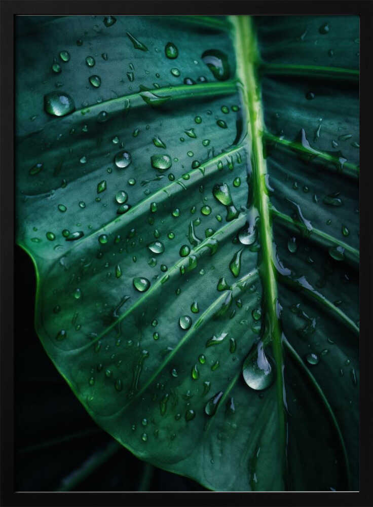 Rain Kissed Leaf Poster