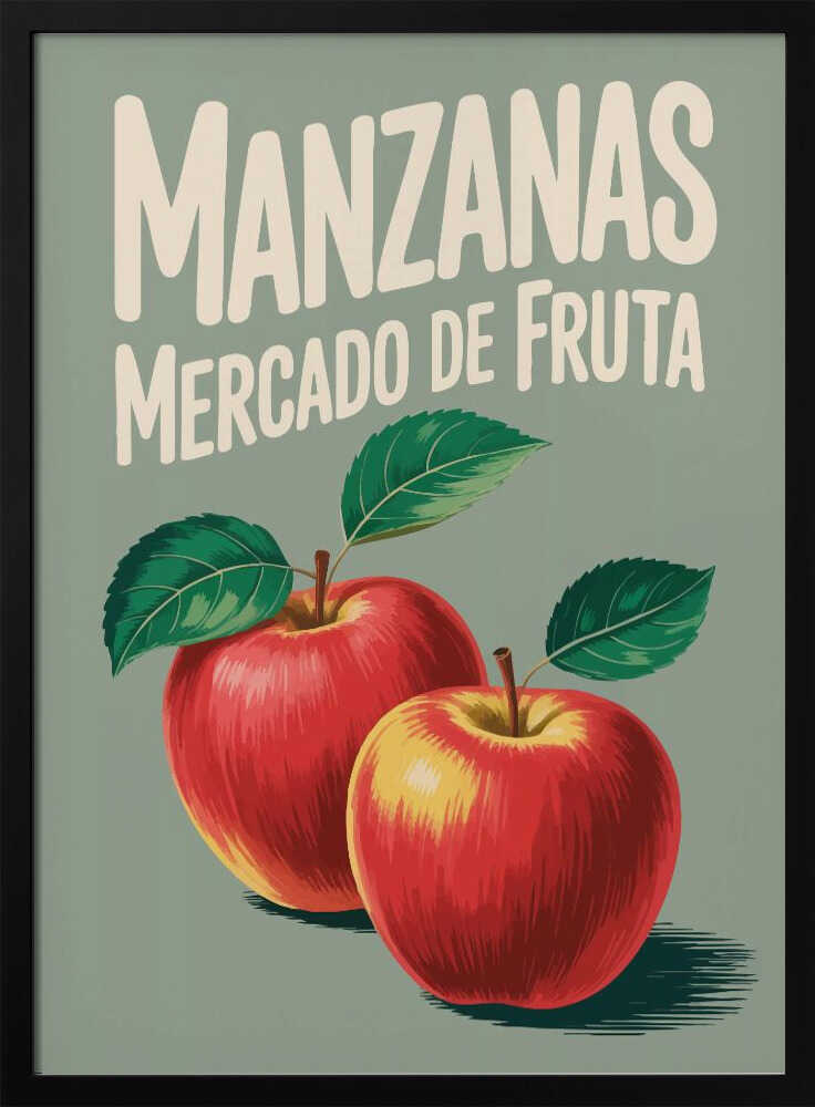 Vibrant Red Apples Poster
