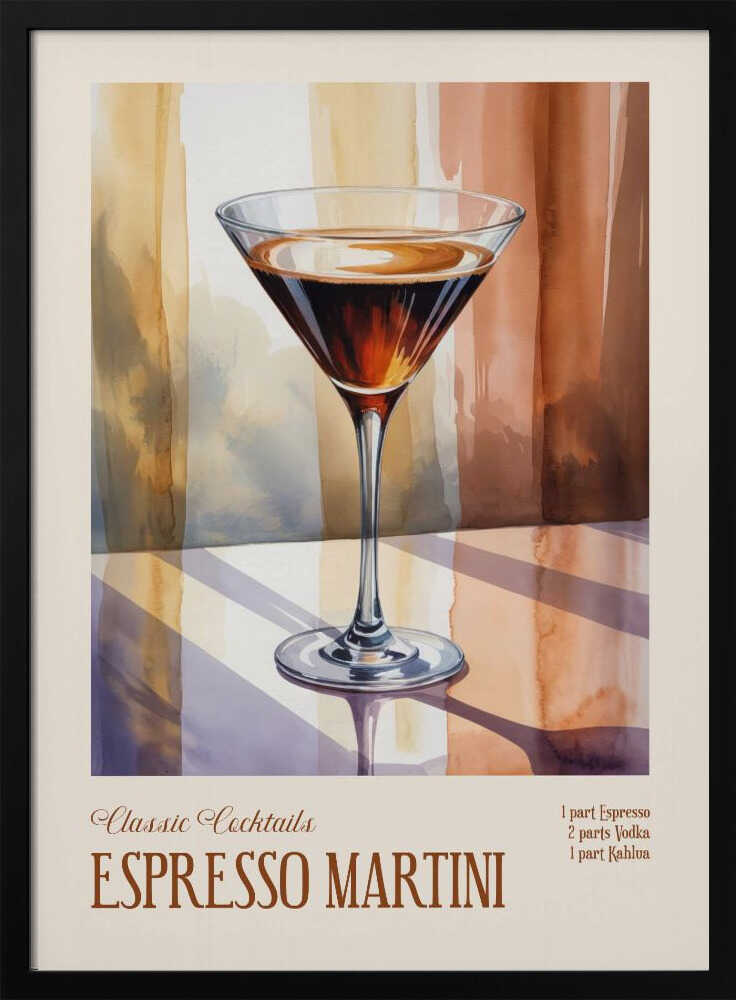 Classic Cocktails - Espresso Martini Poster