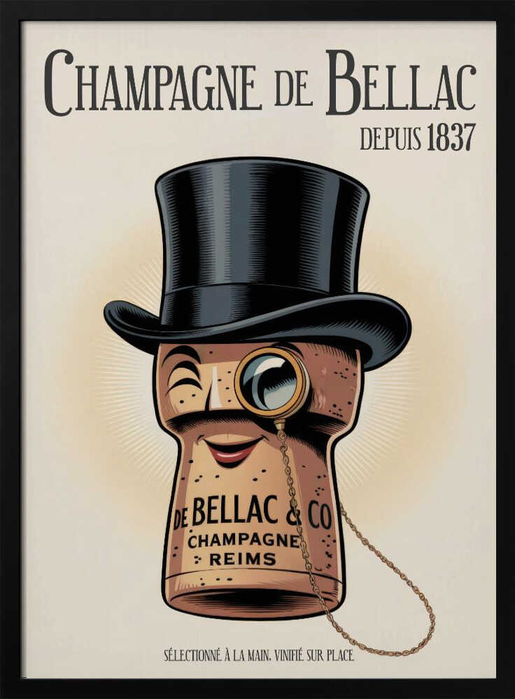 Champagne De Bellac Poster