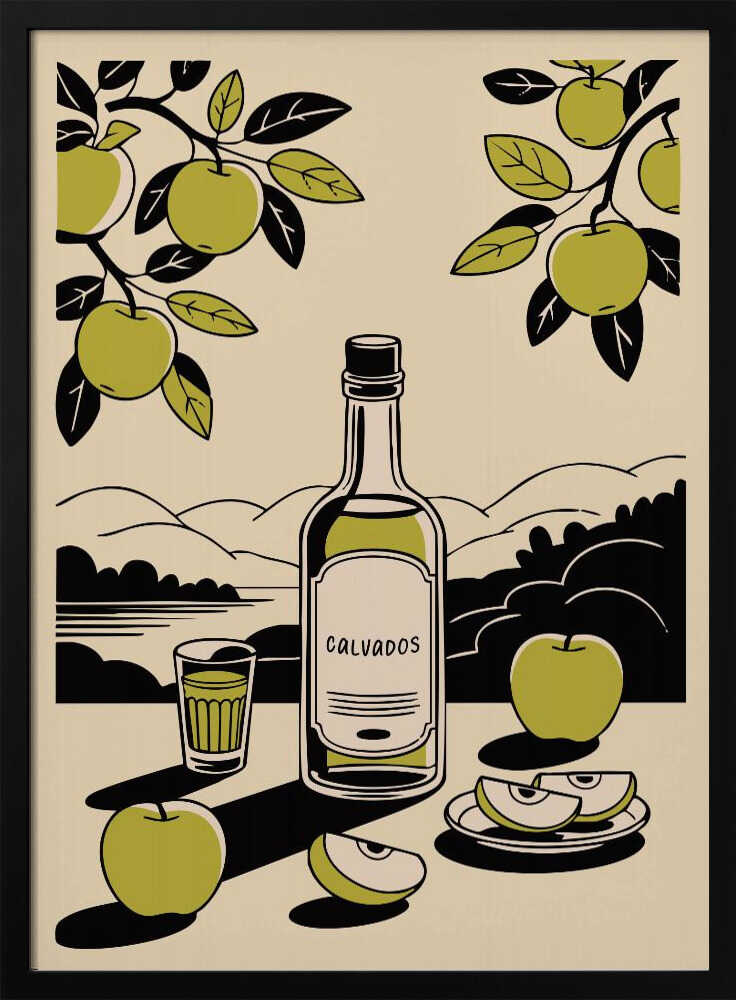 Calvados Bottle Poster