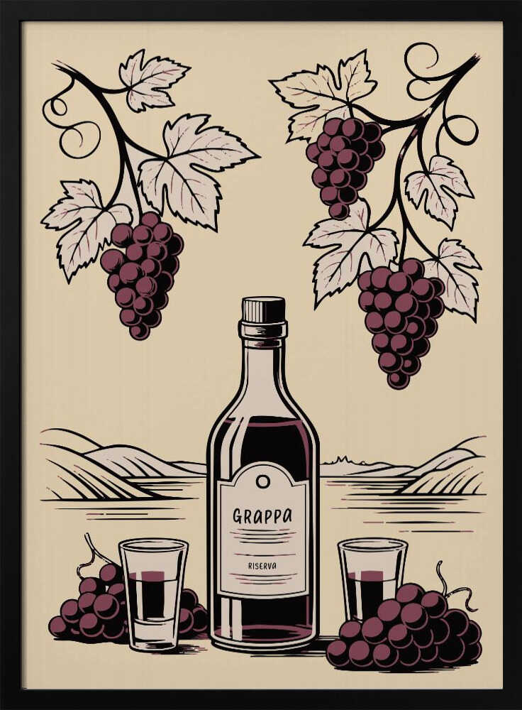 Grappa Bottle Poster